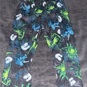 The Children's Place Dinosaur Print Joggers - Black and Green